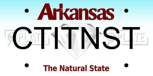 CTITNST Arkansas License Plate