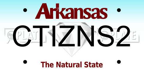 CTIZNS2 Arkansas License Plate