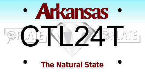 CTL24T Arkansas License Plate