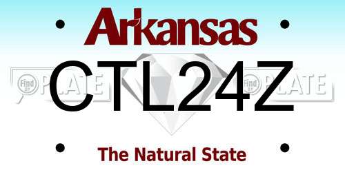CTL24Z Arkansas License Plate