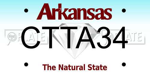 CTTA34 Arkansas License Plate