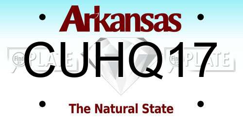 CUHQ17 Arkansas License Plate