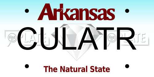 CULATR Arkansas License Plate