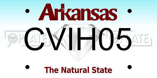 CVIH05 Arkansas License Plate