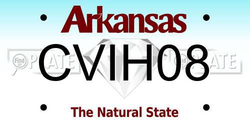 CVIH08 Arkansas License Plate