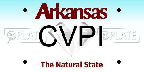CVPI Arkansas License Plate