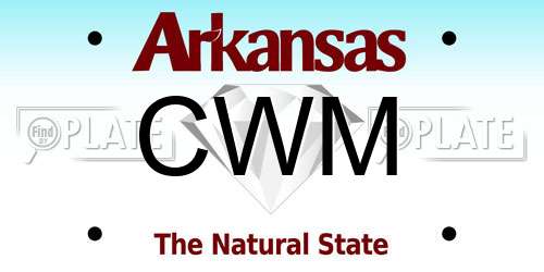 CWM Arkansas License Plate