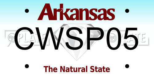CWSP05 Arkansas License Plate