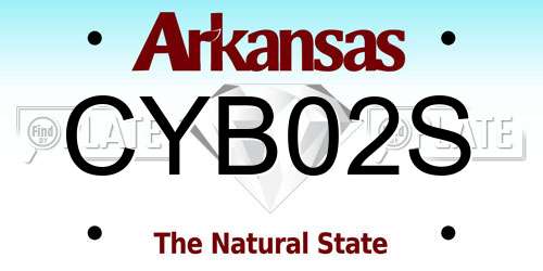 CYB02S Arkansas License Plate