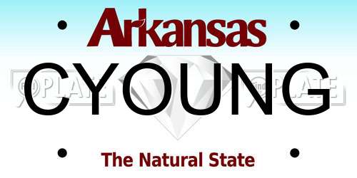 CYOUNG Arkansas License Plate