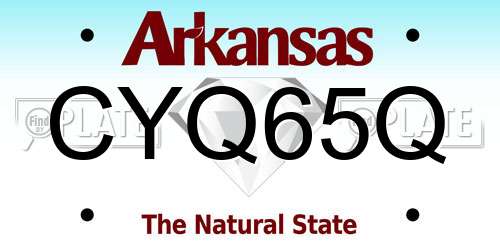CYQ65Q Arkansas License Plate