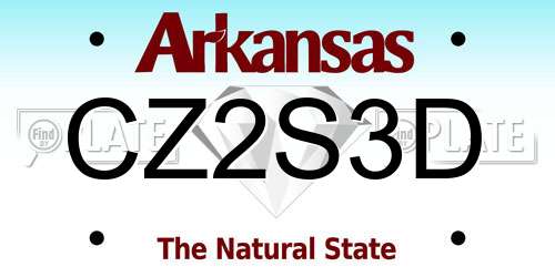 CZ2S3D Arkansas License Plate