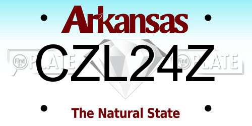 CZL24Z Arkansas License Plate