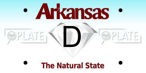 D Arkansas License Plate