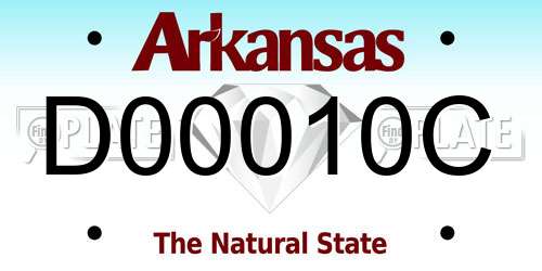 D00010C Arkansas License Plate