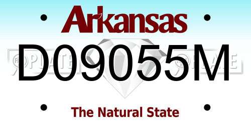 D09055M Arkansas License Plate
