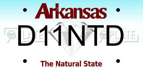 D11NTD Arkansas License Plate
