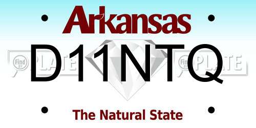 D11NTQ Arkansas License Plate
