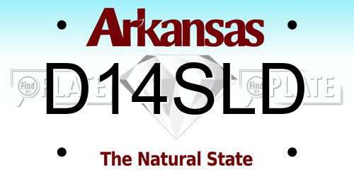 D14SLD Arkansas License Plate