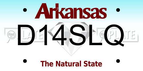 D14SLQ Arkansas License Plate
