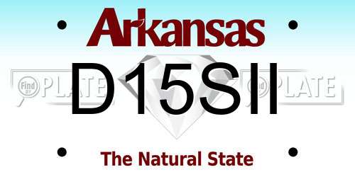 D15SII Arkansas License Plate