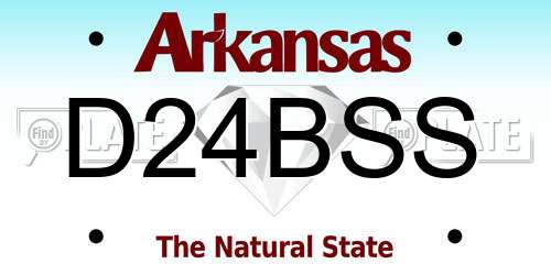 D24BSS Arkansas License Plate