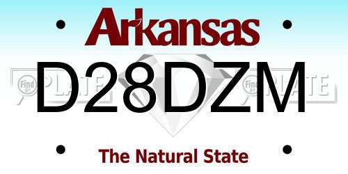 D28DZM Arkansas License Plate