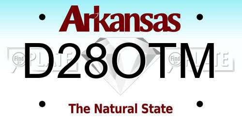 D28OTM Arkansas License Plate