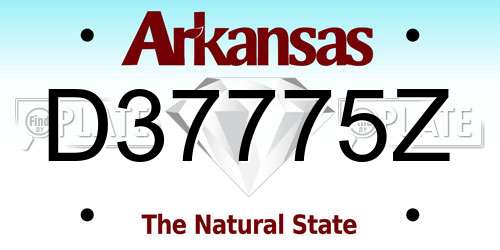 D37775Z Arkansas License Plate