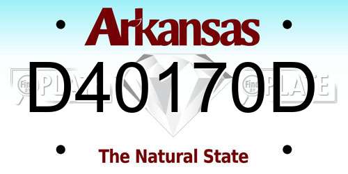 D40170D Arkansas License Plate