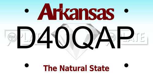 D40QAP Arkansas License Plate