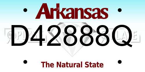 D42888Q Arkansas License Plate