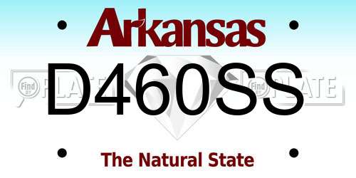 D460SS Arkansas License Plate