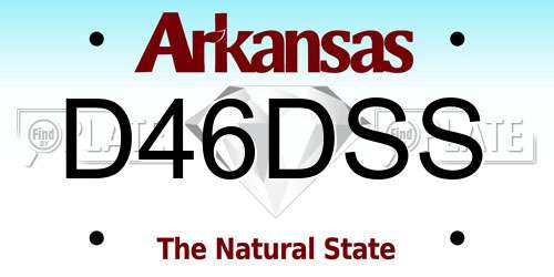 D46DSS Arkansas License Plate