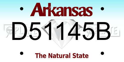 D51145B Arkansas License Plate