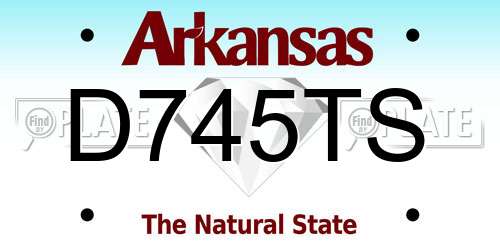 D745TS Arkansas License Plate