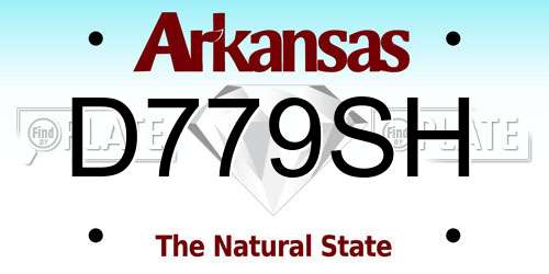 D779SH Arkansas License Plate
