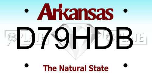 D79HDB Arkansas License Plate