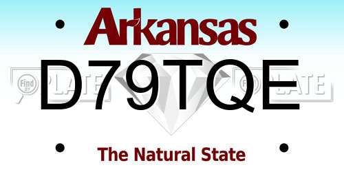 D79TQE Arkansas License Plate