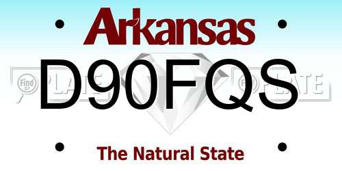 D90FQS Arkansas License Plate