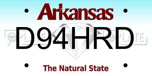 D94HRD Arkansas License Plate