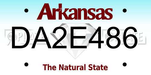 DA2E486 Arkansas License Plate