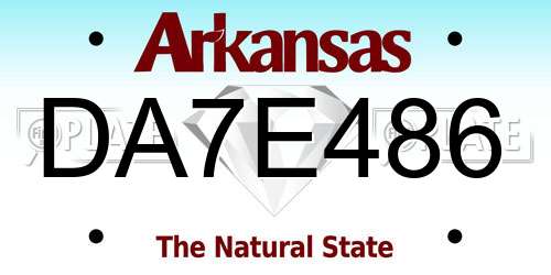 DA7E486 Arkansas License Plate
