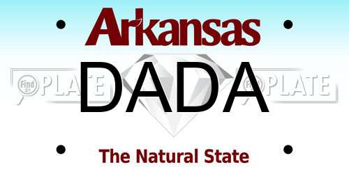 DADA Arkansas License Plate