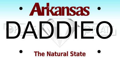 DADDIEO Arkansas License Plate
