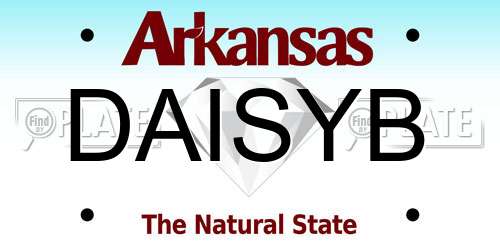 DAISYB Arkansas License Plate