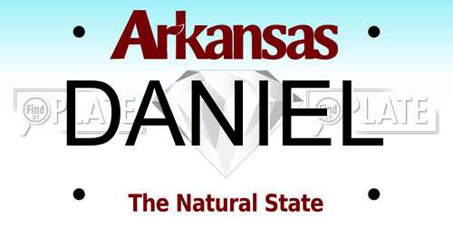 DANIEL Arkansas License Plate