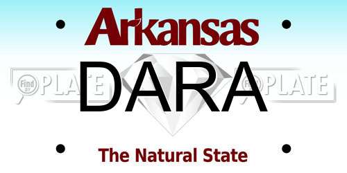 DARA Arkansas License Plate