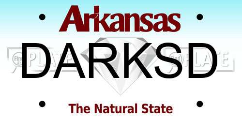DARKSD Arkansas License Plate
