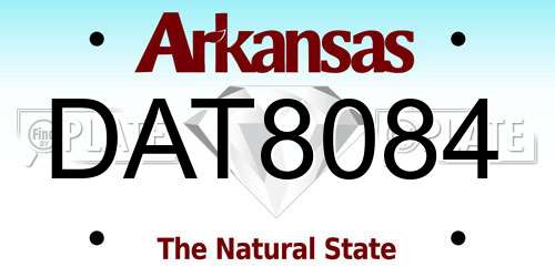 DAT8084 Arkansas License Plate